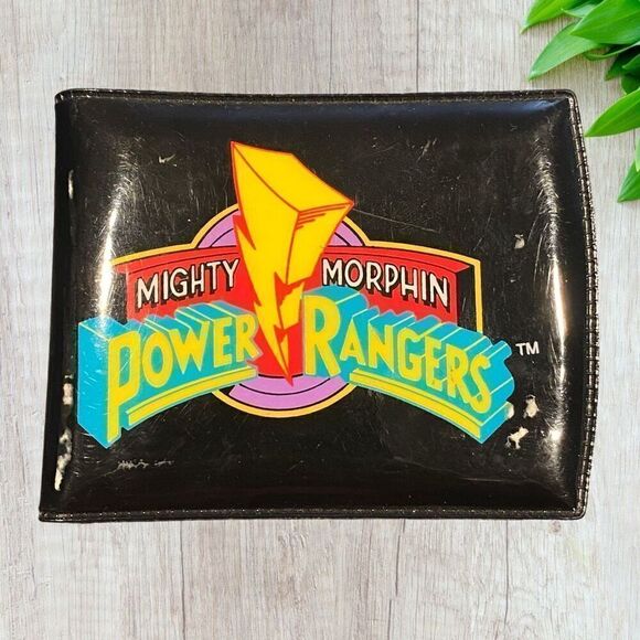 Vintage Mighty Morphin Power Ranger Vinyl Bigold Wallet 1993 Saban - Picture 1 of 10